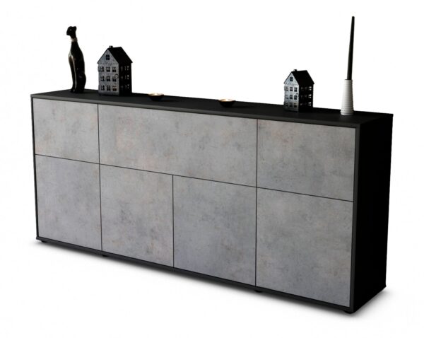 Sideboard Gianna, Beton (180x79x35cm)