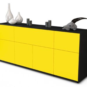 Sideboard Gianna, Gelb (180x79x35cm)