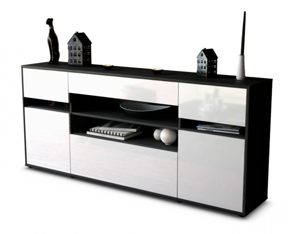 Sideboard Gina, Weiß (180x79x35cm)