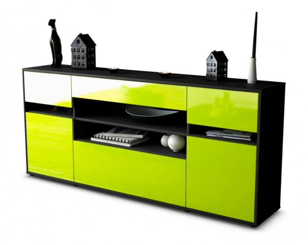 Sideboard Gina, Grün (180x79x35cm)