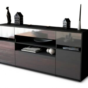 Sideboard Gina, Grau (180x79x35cm)