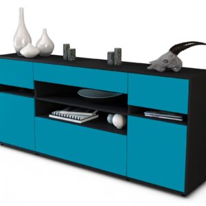 Sideboard Gina, Türkis (180x79x35cm)