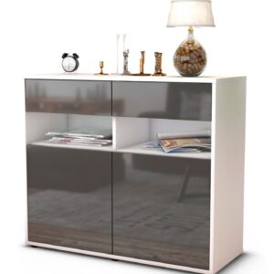 Sideboard Bruna, Grau (92x79x35cm)