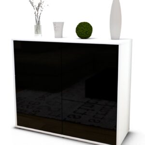 Sideboard Carla, Schwarz (92x79x35cm)