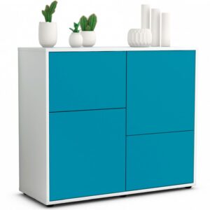 Sideboard Carla, Türkis (92x79x35cm)