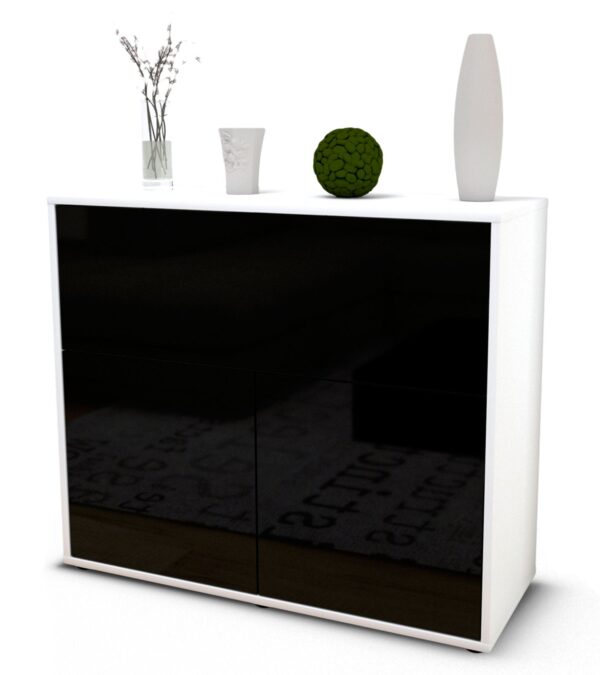 Sideboard Carolin, Schwarz (92x79x35cm)