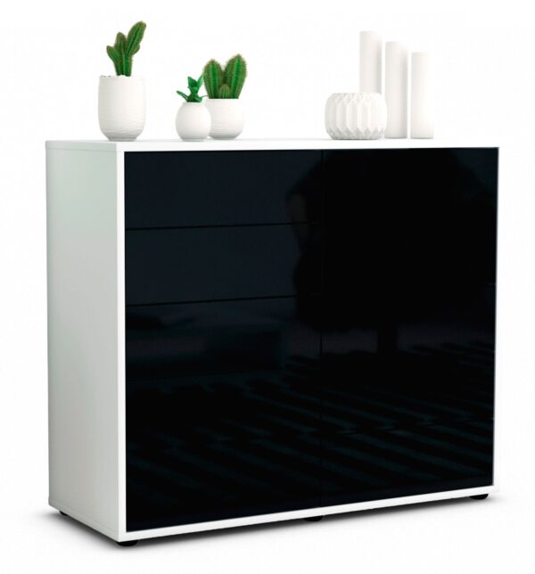 Sideboard Circe, Schwarz (92x79x35cm)