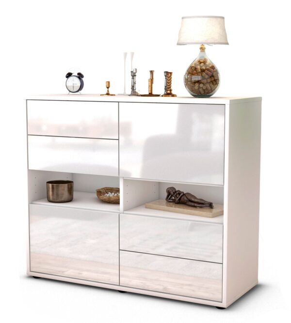 Sideboard Claudia, Weiß (92x79x35cm)