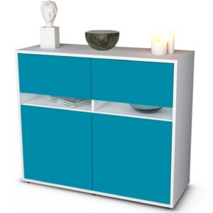 Sideboard Clea, Türkis (92x79x35cm)