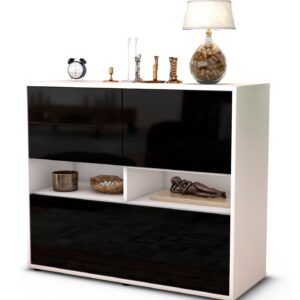 Sideboard Cornelia, Schwarz (92x79x35cm)