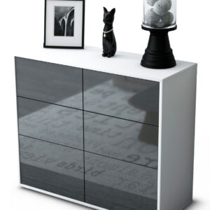 Sideboard Dalida, Grau (92x79x35cm)