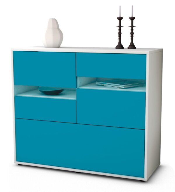 Sideboard Daria, Türkis (92x79x35cm)
