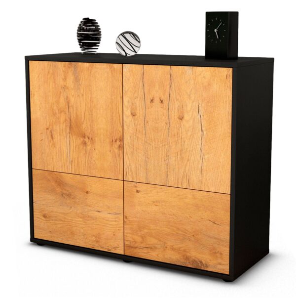 Sideboard Cara | | Front in Eiche Holz Optik | 92x79x35cm (BxHxT)