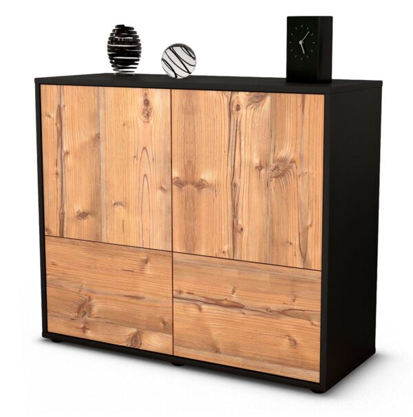 Sideboard Cara | | Front in Pinie Holz Optik | 92x79x35cm (BxHxT)