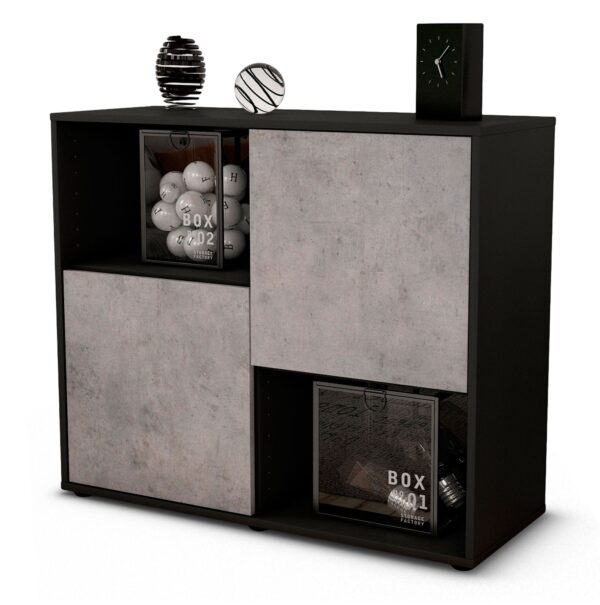 Sideboard Caralina | | Front in Beton Optik | 92x79x35cm (BxHxT)