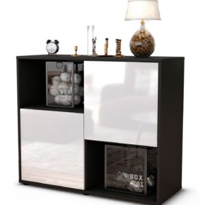 Sideboard Caralina | | Front in Hochglanz Weiß | 92x79x35cm (BxHxT)