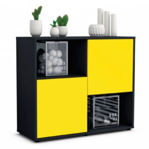 Sideboard Caralina | | Front in Gelb | 92x79x35cm (BxHxT)