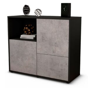 Sideboard Carina | | Front in Beton Optik | 92x79x35cm (BxHxT)