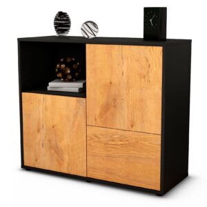 Sideboard Carina | | Front in Eiche Holz Optik | 92x79x35cm (BxHxT)