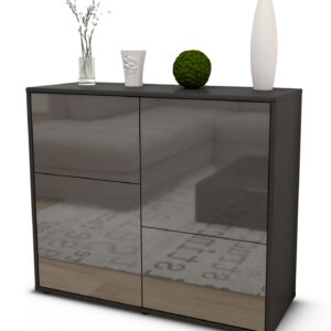 Sideboard Carla, Grau (92x79x35cm)