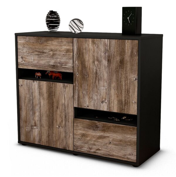 Sideboard Carlotta | | Front in Treibholz Holz Optik | 92x79x35cm (BxHxT)
