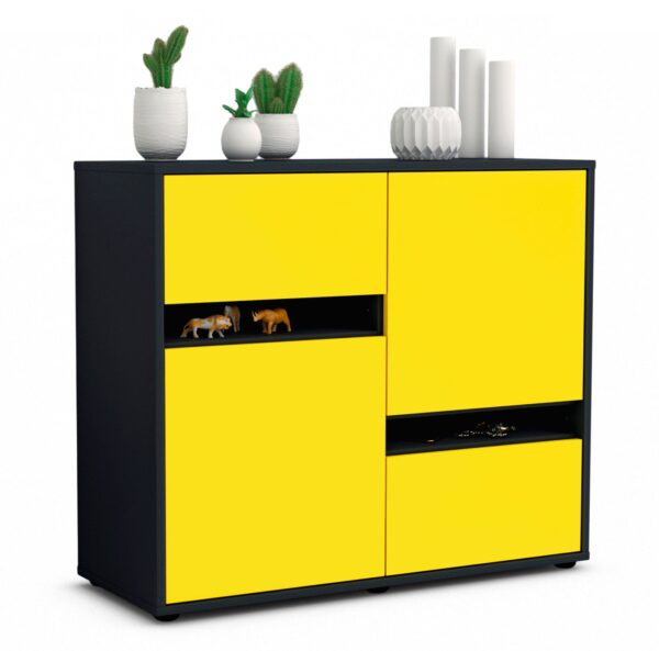 Sideboard Carlotta | | Front in Gelb | 92x79x35cm (BxHxT)