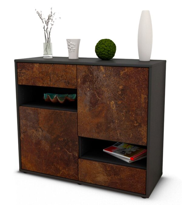 Sideboard Carmelina | | Front in Rost Optik | 92x79x35cm (BxHxT)