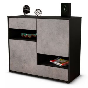 Sideboard Carmelina | | Front in Beton Optik | 92x79x35cm (BxHxT)