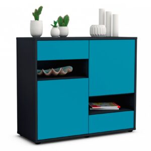 Sideboard Carmelina | | Front in Türkis | 92x79x35cm (BxHxT)