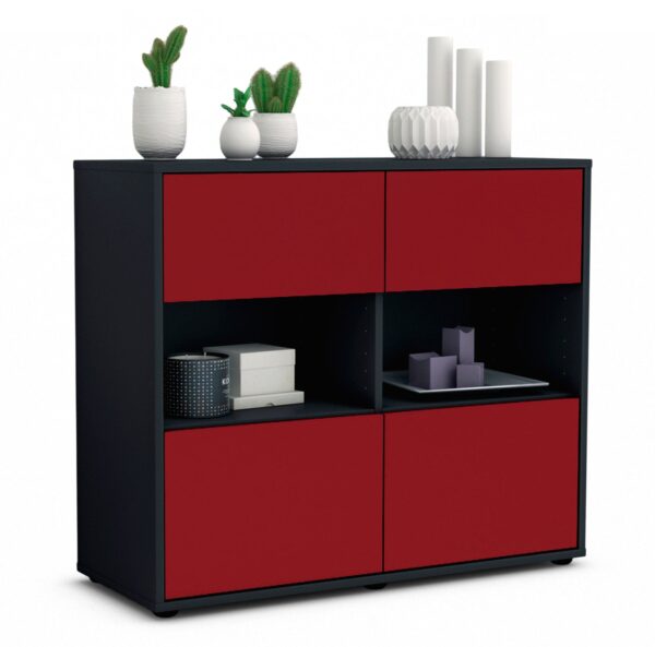 Sideboard Carmen | | Front in Bordeaux | 92x79x35cm (BxHxT)