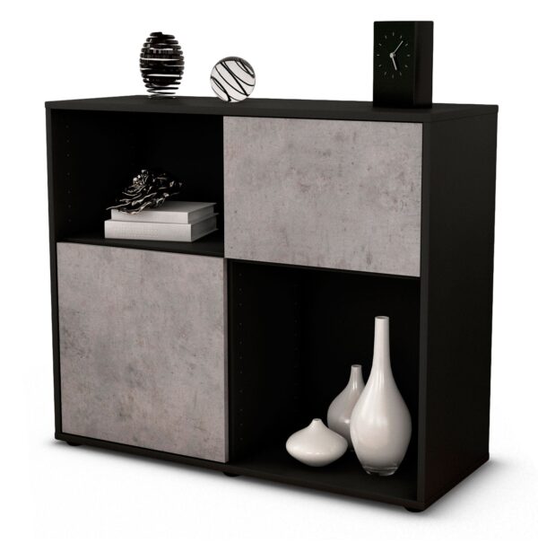 Sideboard Carola | | Front in Beton Optik | 92x79x35cm (BxHxT)