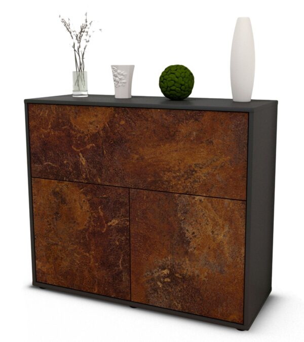 Sideboard Carolin | | Front in Rost Optik | 92x79x35cm (BxHxT)