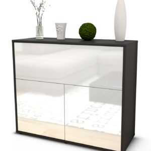 Sideboard Carolin | | Front in Hochglanz Weiß | 92x79x35cm (BxHxT)