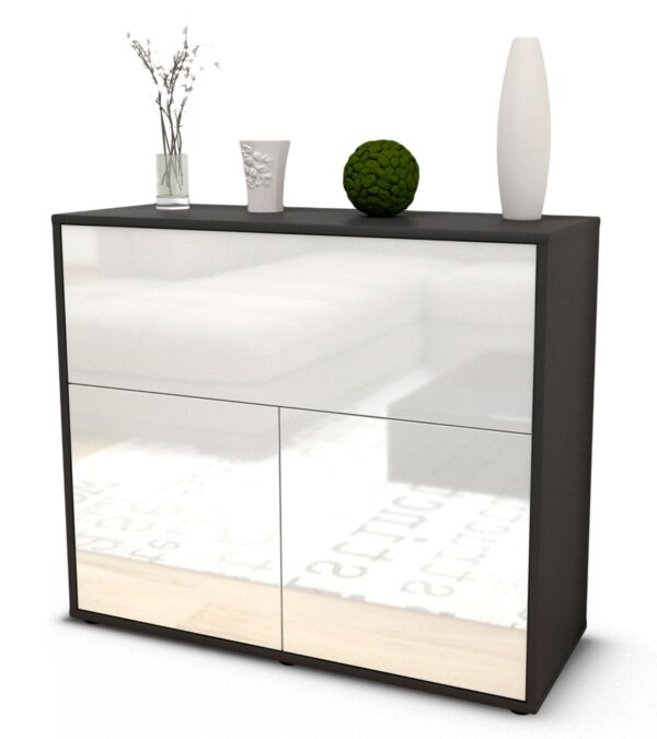 Sideboard Carolin | | Front in Hochglanz Weiß | 92x79x35cm (BxHxT)