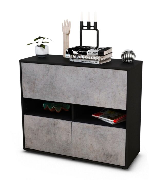 Sideboard Cassandra | | Front in Beton Optik | 92x79x35cm (BxHxT)