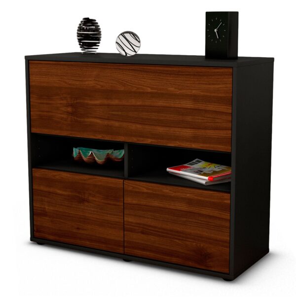 Sideboard Cassandra | | Front in Walnuss Holz Optik | 92x79x35cm (BxHxT)