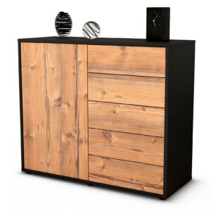 Sideboard Cecilia | | Front in Pinie Holz Optik | 92x79x35cm (BxHxT)