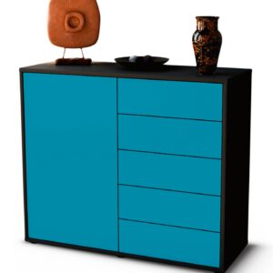 Sideboard Cecilia | | Front in Türkis | 92x79x35cm (BxHxT)