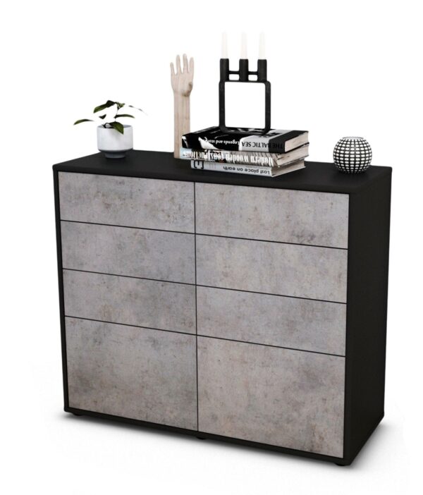 Sideboard Celeste | | Front in Beton Optik | 92x79x35cm (BxHxT)