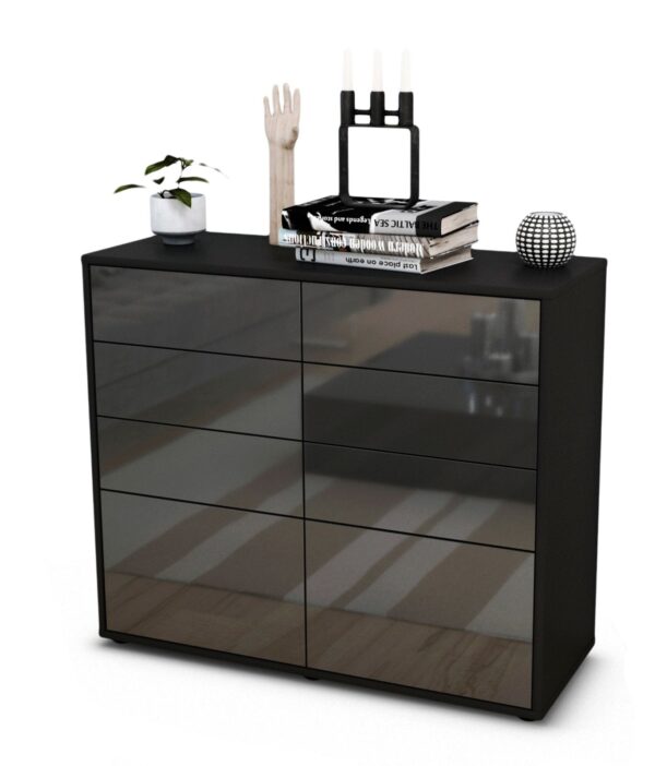 Sideboard Celeste | | Front in Hochglanz Grau | 92x79x35cm (BxHxT)
