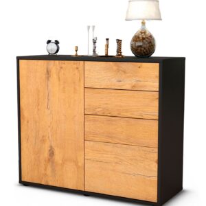 Sideboard Celestina | | Front in Eiche Holz Optik | 92x79x35cm (BxHxT)