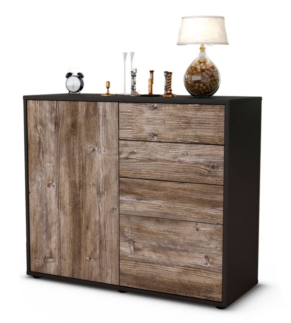 Sideboard Celestina | | Front in Treibholz Holz Optik | 92x79x35cm (BxHxT)