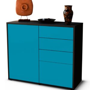Sideboard Celestina, Türkis (92x79x35cm)