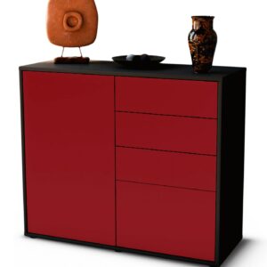 Sideboard Celestina | | Front in Bordeaux | 92x79x35cm (BxHxT)