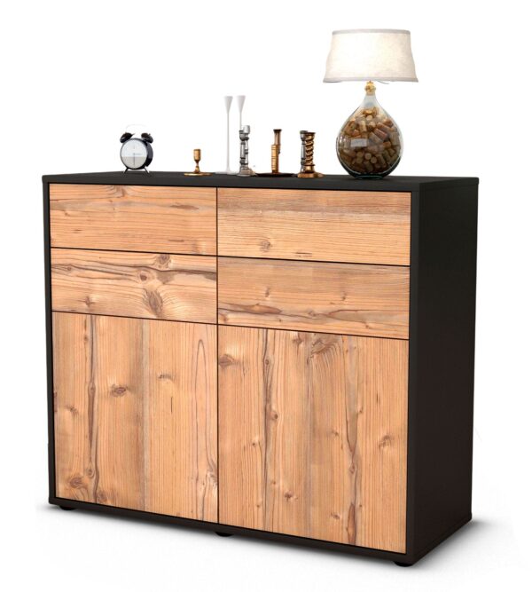 Sideboard Celia | | Front in Pinie Holz Optik | 92x79x35cm (BxHxT)