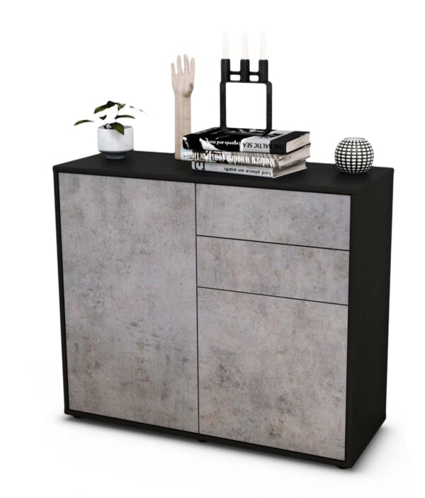 Sideboard Chantal | | Front in Beton Optik | 92x79x35cm (BxHxT)