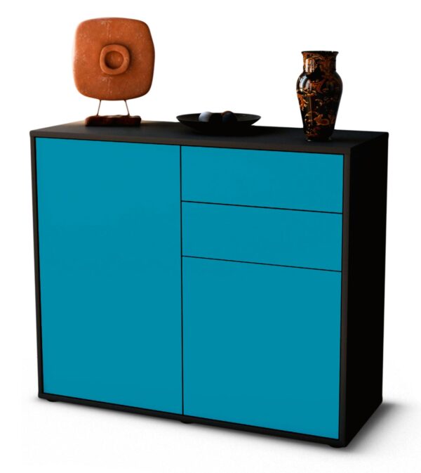 Sideboard Chantal, Türkis (92x79x35cm)