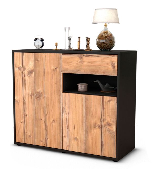 Sideboard Charlotta | | Front in Pinie Holz Optik | 92x79x35cm (BxHxT)