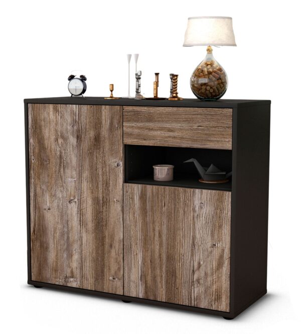 Sideboard Charlotta | | Front in Treibholz Holz Optik | 92x79x35cm (BxHxT)