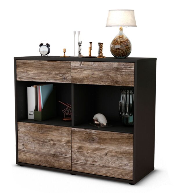 Sideboard Christina | | Front in Treibholz Holz Optik | 92x79x35cm (BxHxT)